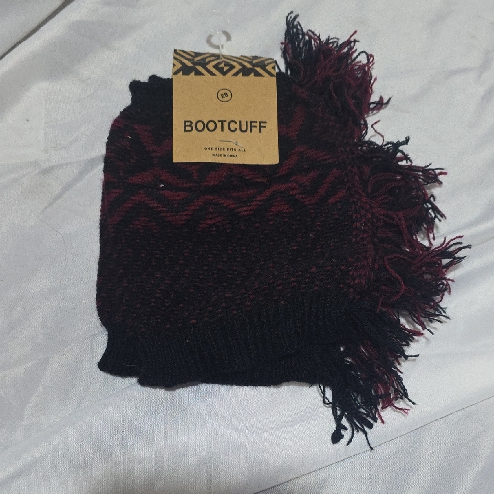 Black and Red Boot Cuff